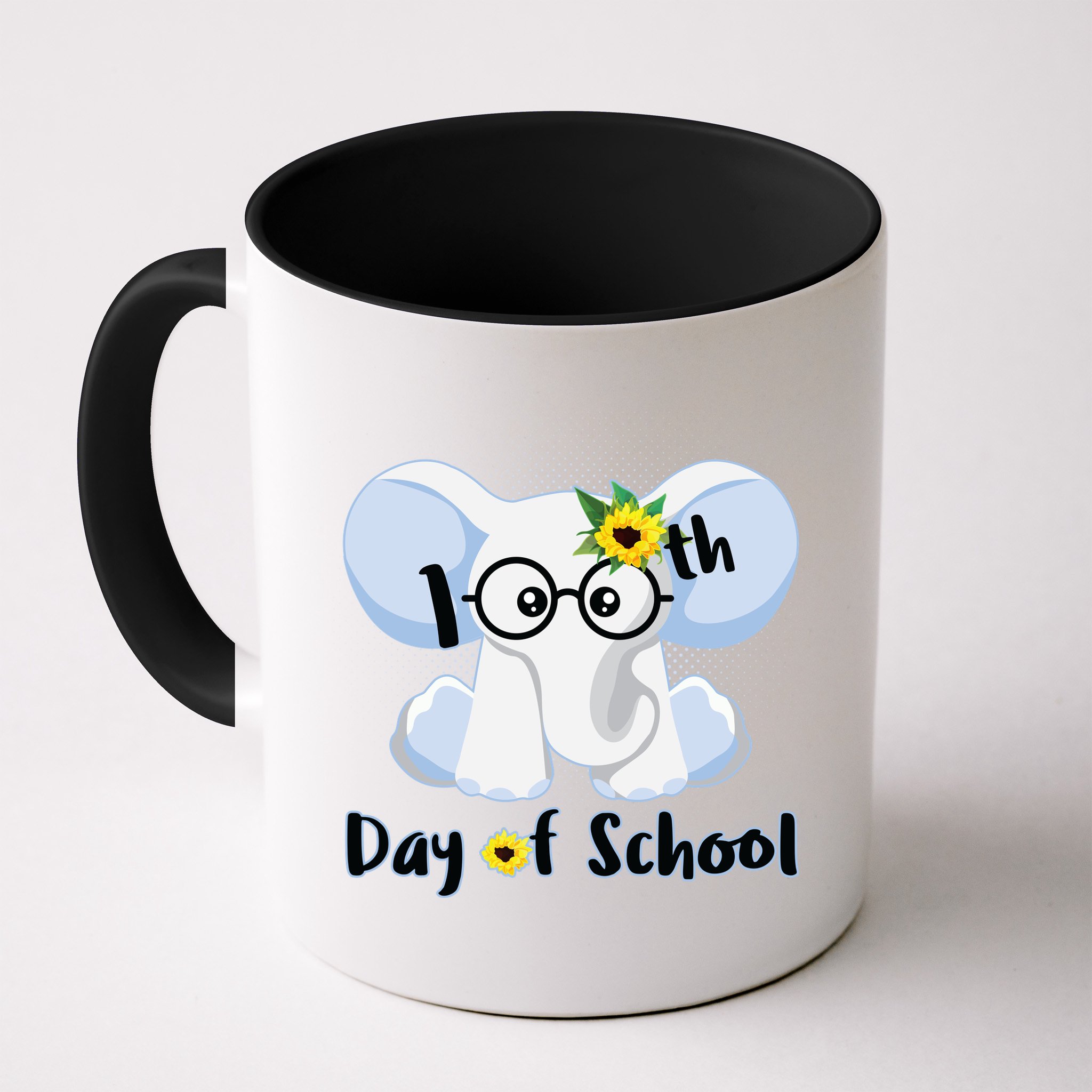 Cute Elephant 100th Day of School Mug