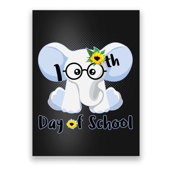 Cute Elephant 100th Day of School Poster