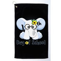 Cute Elephant 100th Day of School Golf Towel