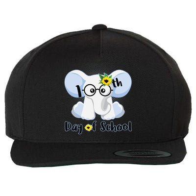 Cute Elephant 100th Day of School Wool Snapback Cap