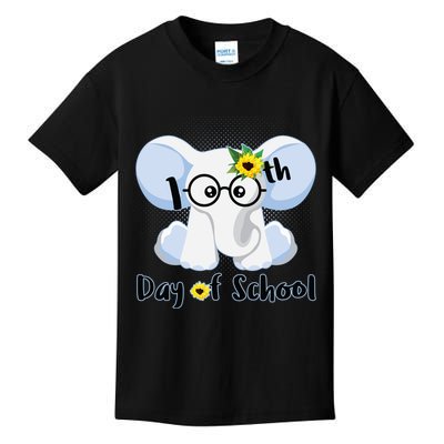 Cute Elephant 100th Day of School Kids T-Shirt