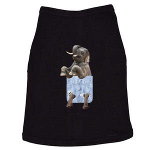 Cute Elephant Front Pocket Doggie Tank