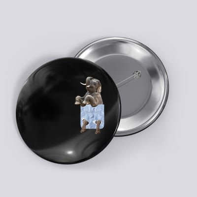 Cute Elephant Front Pocket Button