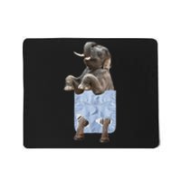 Cute Elephant Front Pocket Mousepad