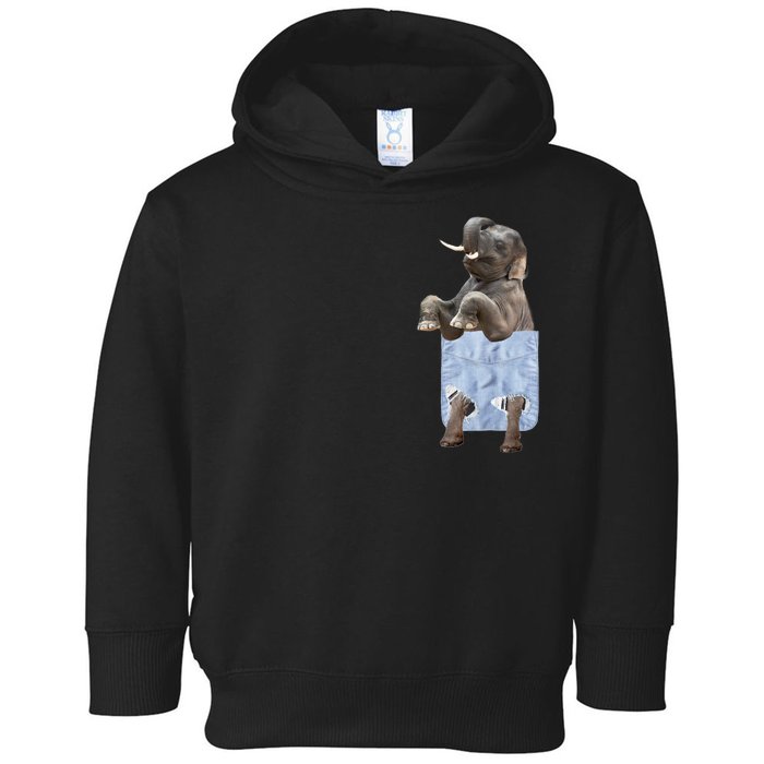 Cute Elephant Front Pocket Toddler Hoodie