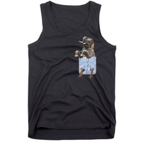 Cute Elephant Front Pocket Tank Top