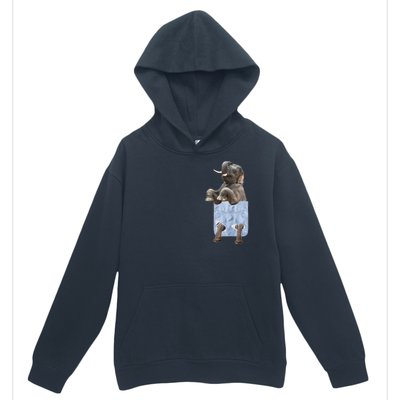 Cute Elephant Front Pocket Urban Pullover Hoodie