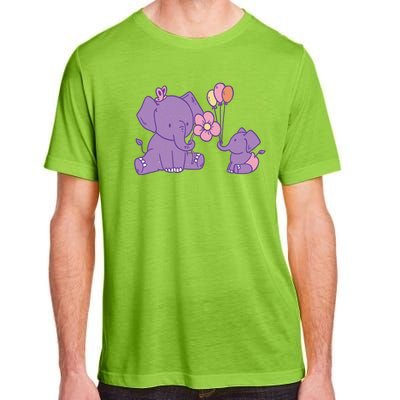 Cute Elephants Adult ChromaSoft Performance T-Shirt