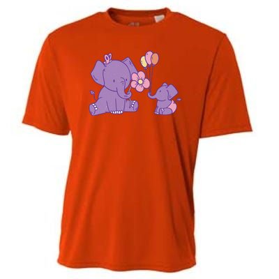 Cute Elephants Cooling Performance Crew T-Shirt