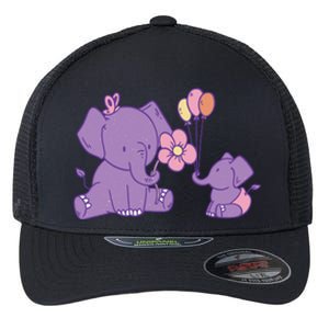 Cute Elephants Flexfit Unipanel Trucker Cap