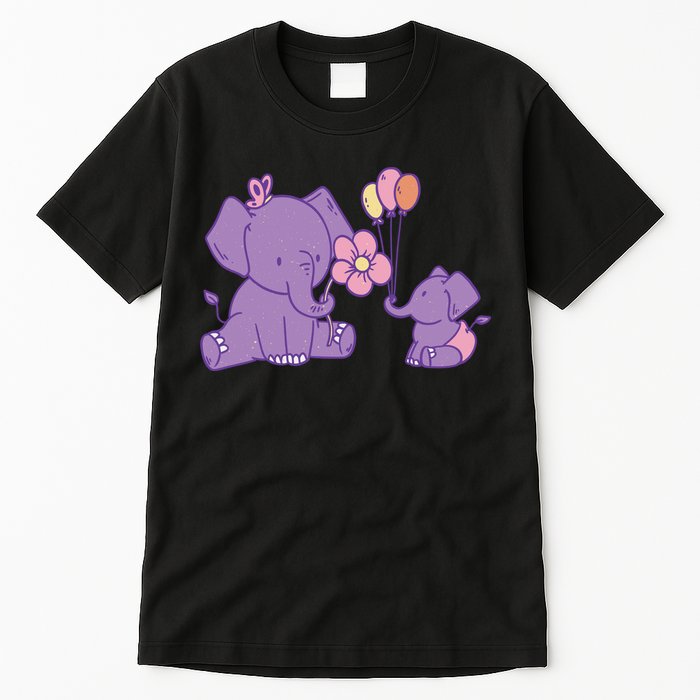 Cute Elephants Tall T-Shirt
