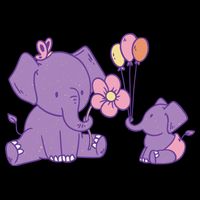Cute Elephants Tall T-Shirt