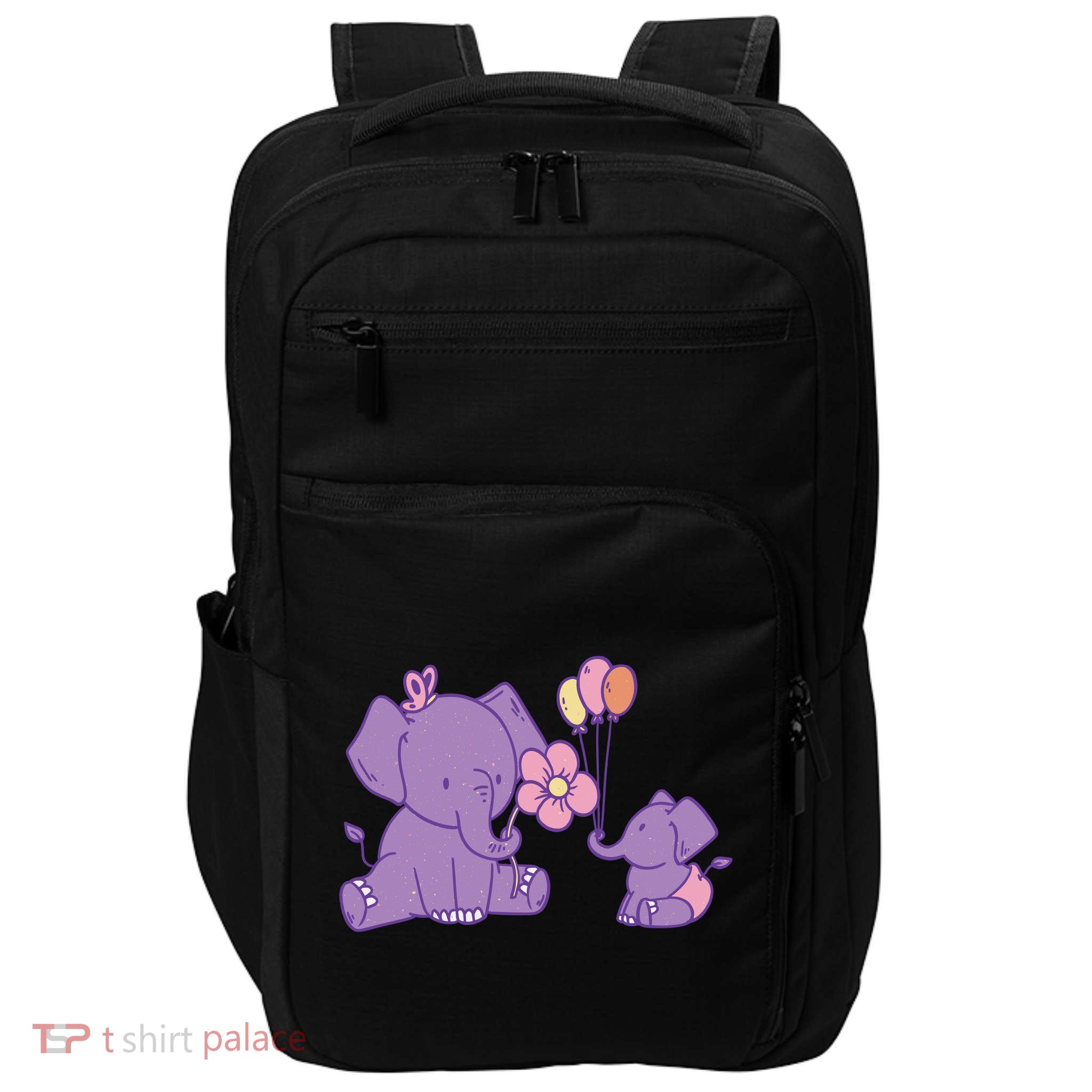 Cute Elephants Impact Tech Backpack