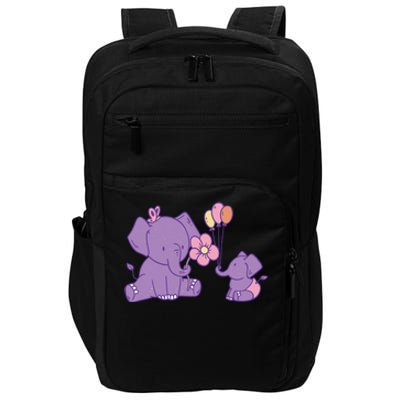 Cute Elephants Impact Tech Backpack