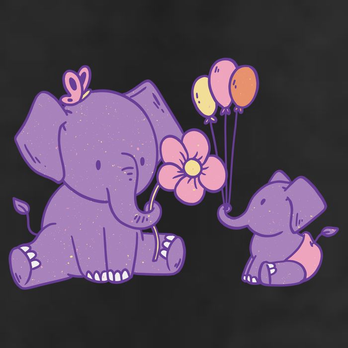 Cute Elephants Adult Drive Performance Visor
