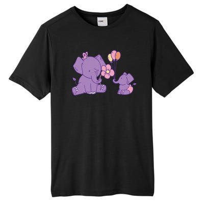 Cute Elephants Tall Fusion ChromaSoft Performance T-Shirt