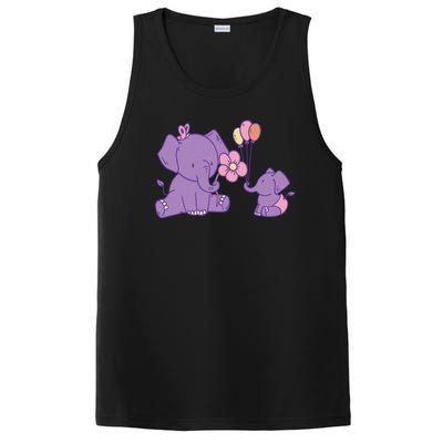 Cute Elephants PosiCharge Competitor Tank