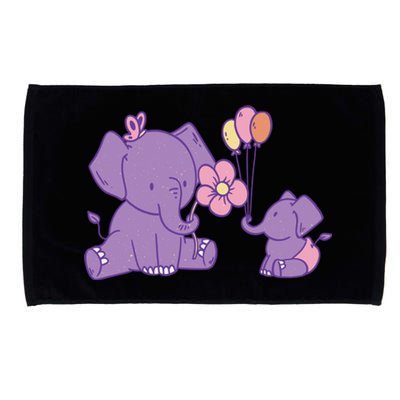 Cute Elephants Microfiber Hand Towel