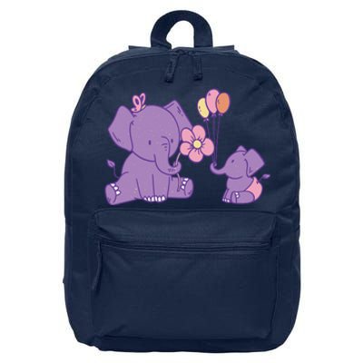 Cute Elephants 16 in Basic Backpack