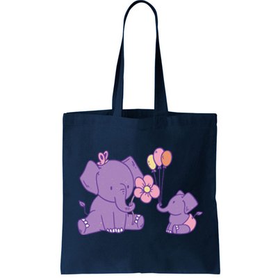 Cute Elephants Tote Bag