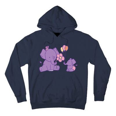 Cute Elephants Tall Hoodie