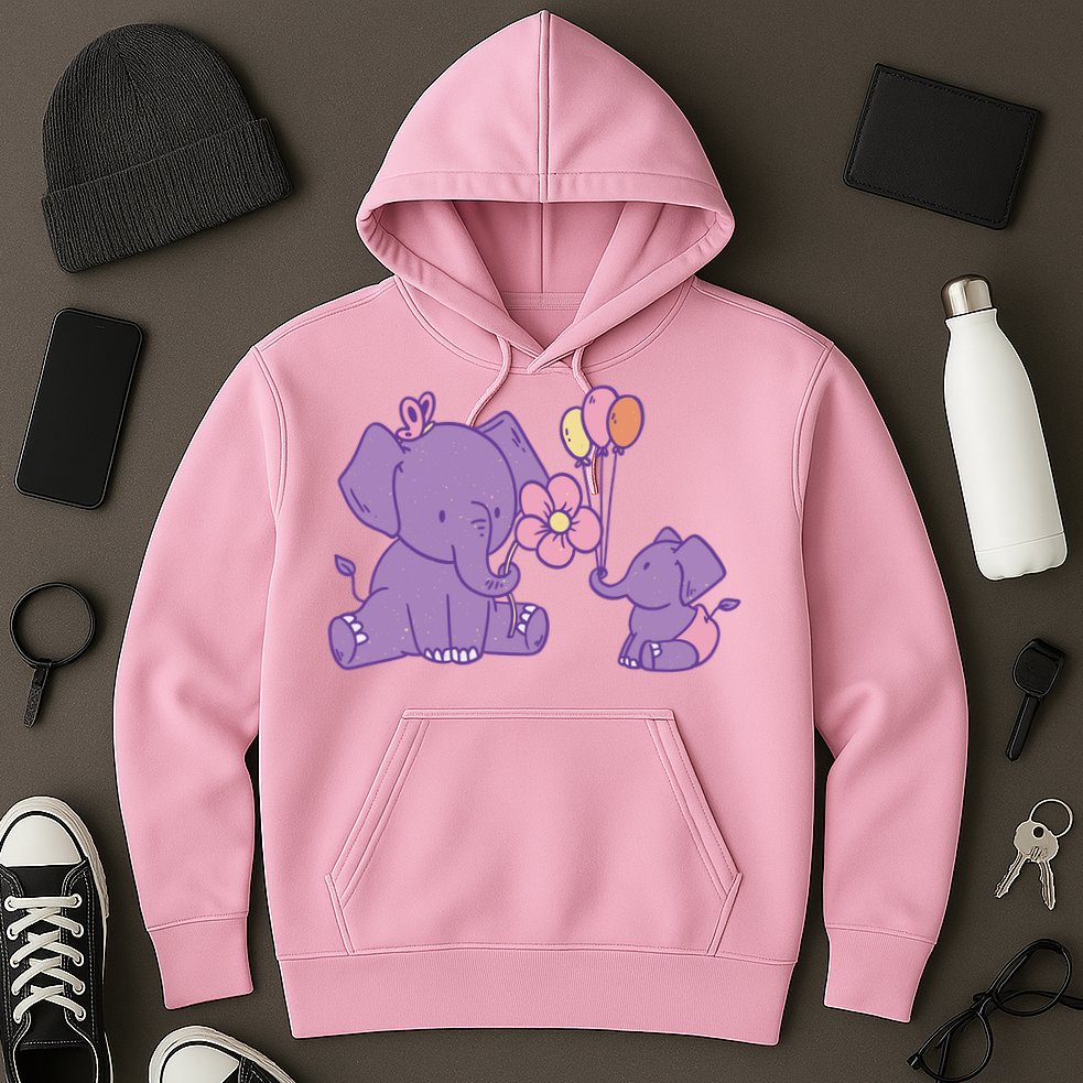 Cute Elephants Hoodie