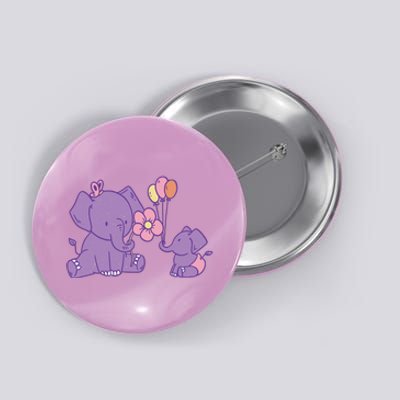 Cute Elephants Button