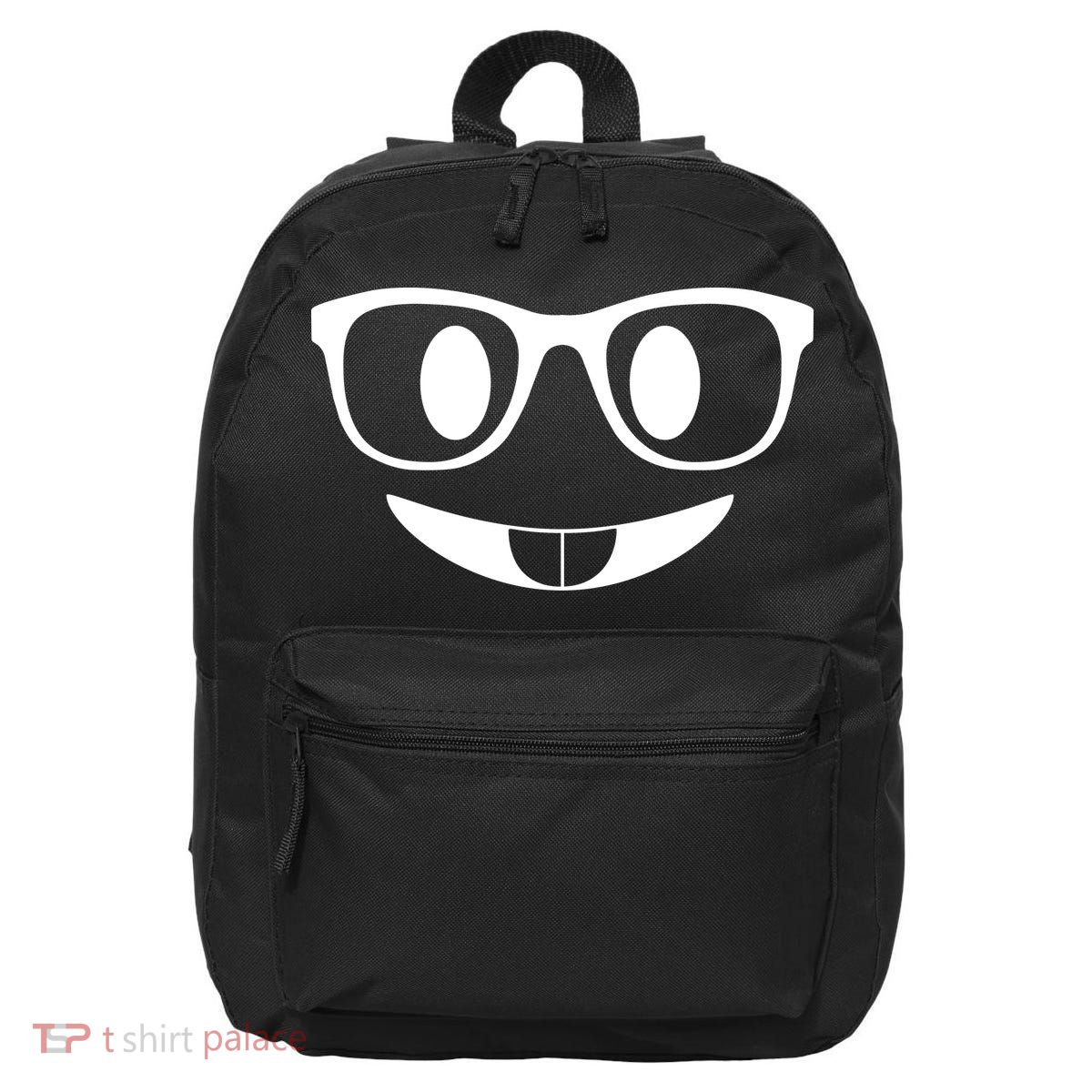 Cute Emoji Nerd Face 16 in Basic Backpack