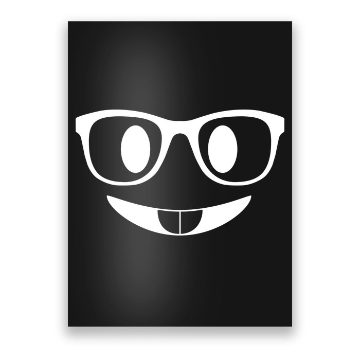 Cute Emoji Nerd Face Poster