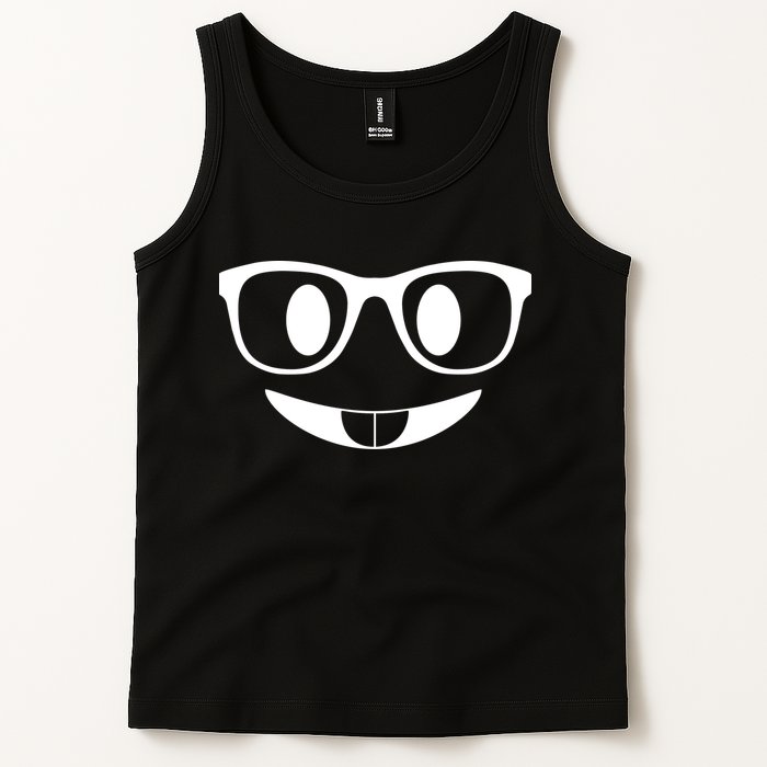 Cute Emoji Nerd Face Tank Top