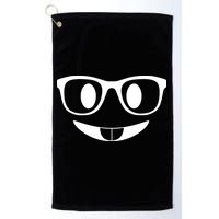Cute Emoji Nerd Face Golf Towel