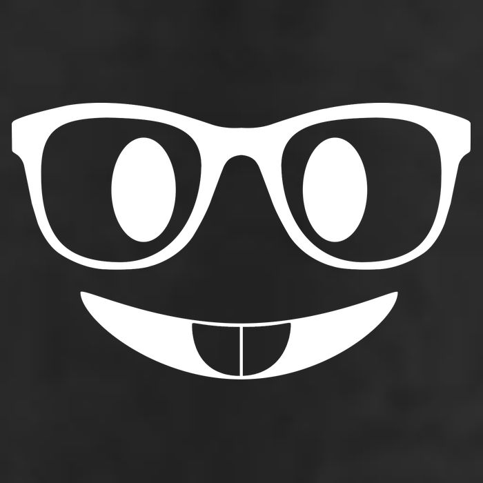 Cute Emoji Nerd Face Golf Towel