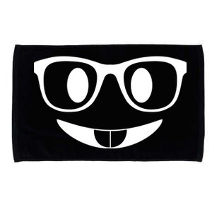 Cute Emoji Nerd Face Microfiber Hand Towel