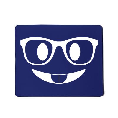 Cute Emoji Nerd Face Mousepad