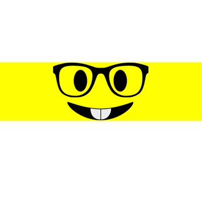 Cute Emoji Nerd Face Bumper Sticker