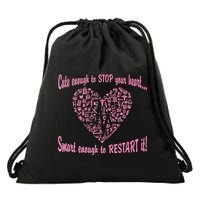 Cute Enough To Stop The Heart Drawstring Bag