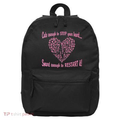 Cute Enough To Stop The Heart 16 in Basic Backpack