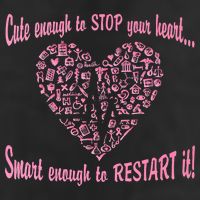 Cute Enough To Stop The Heart Golf Towel