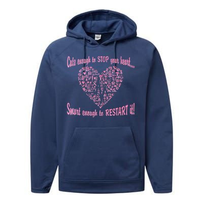 Cute Enough To Stop The Heart Performance Fleece Hoodie