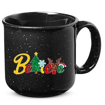 Cute Festive Christmas Believe  15oz Campfire Ceramic Mug