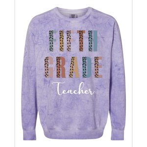 Cute Fifth Grade Teacher Colorblast Crewneck Sweatshirt