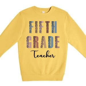 Cute Fifth Grade Teacher Premium Crewneck Sweatshirt