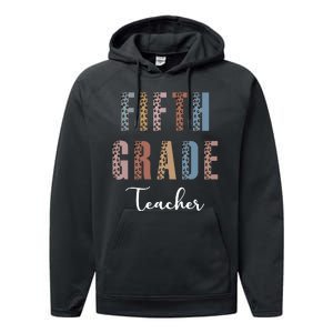 Cute Fifth Grade Teacher Performance Fleece Hoodie