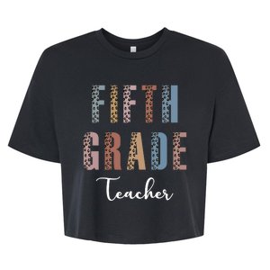 Cute Fifth Grade Teacher Bella+Canvas Jersey Crop Tee