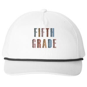 Cute Fifth Grade Teacher Snapback Five-Panel Rope Hat