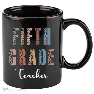 Cute Fifth Grade Teacher 11oz C Handle Ceramic Mug