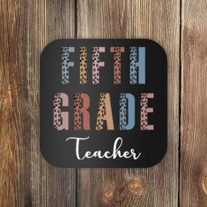 Cute Fifth Grade Teacher Coaster