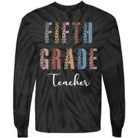 Cute Fifth Grade Teacher Tie-Dye Long Sleeve Shirt