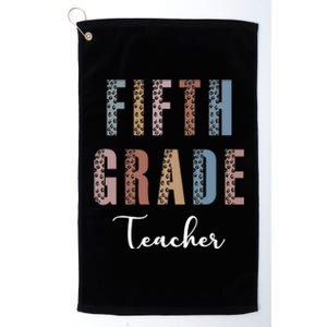 Cute Fifth Grade Teacher Platinum Collection Golf Towel