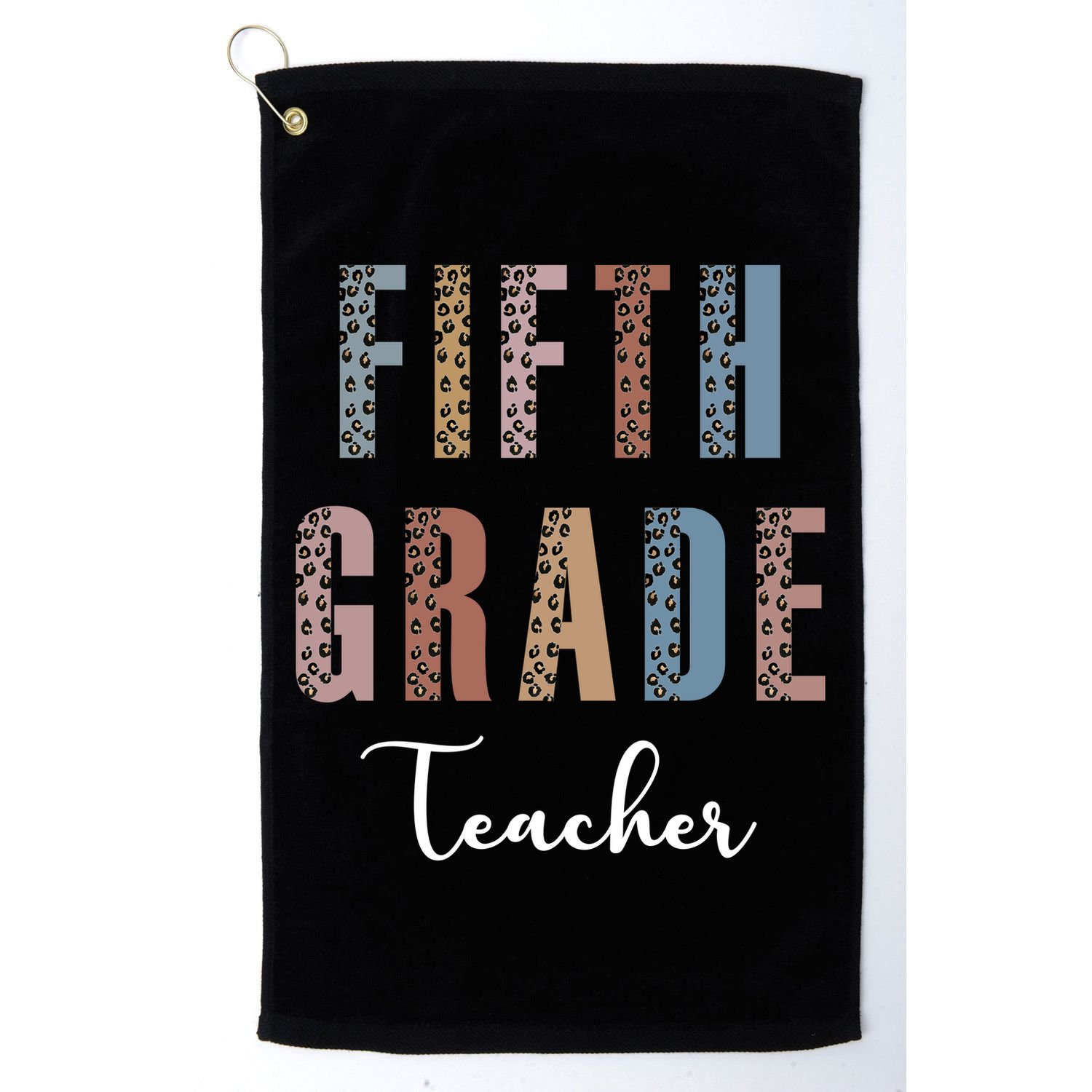 Cute Fifth Grade Teacher Golf Towel